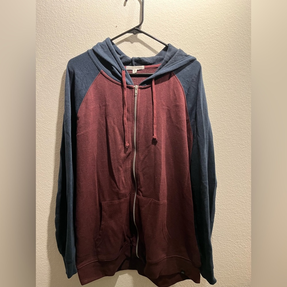 *Last Chance* NWOT | Threads 4 Thought Triblend Zip Fleece Hoodie | xl - Picture 1 of 6